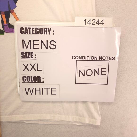 Hunter X Hunter Casual Pullover Graphic T-Shirt Adult Mens Size 2XL White - Picture 8 of 9